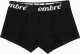 Ombre Bokserki męskie bawełniane z kontrastową gumą - 7-pak mix V2 OM-UNBO-0100 XXL 5