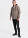 Ombre Washowana bluza męska rozpinana z kapturem -  khaki V2 OM-SSDS-0110 XXL 4