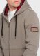 Ombre Washowana bluza męska rozpinana z kapturem -  khaki V2 OM-SSDS-0110 XXL 5