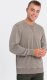 Ombre Washowana bluza męska z ozdobnym przeszyciem przy dekolcie - beżowa V2 OM-SSDS-0131 XXL 1