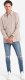 Ombre Bluza męska z kołnierzykiem polo ze strukturalnej dzianiny - beżowa V2  OM-SSNZ-0149 XL 2