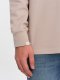 Ombre Bluza męska z kołnierzykiem polo ze strukturalnej dzianiny - beżowa V2  OM-SSNZ-0149 XL 4