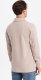 Ombre Bluza męska z kołnierzykiem polo ze strukturalnej dzianiny - beżowa V2  OM-SSNZ-0149 XL 5