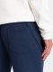Ombre Spodnie męskie dresowe CARROT ze strukturalnej dzianiny - ciemnoniebieskie V5 OM-PASK-0143 XL 4