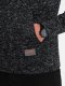 Ombre Bluza męska nierozpinana kangurka z kapturem - grafitowy melanż V2 OM-SSNZ-0147 L 4