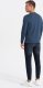 Ombre Longsleeve męski z nadrukiem w stylu collegowym - niebieski V2 OM-LSPT-0117 L 5