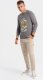 Ombre Longsleeve męski z nadrukiem w stylu collegowym - szary V1 OM-LSPT-0117 L 3