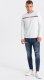 Ombre Longsleeve męski z nadrukiem - biały 2 OM-LSPT-0119 L 3