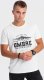 Ombre T-shirt męski bawełniany z printem militarnym - biały V3 OM-TSPT-0164 L 4