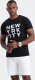 Ombre T-shirt męski bawełniany z nadrukiem - czarny V1 OM-TSPT-0162 L 2