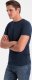Ombre Klasyczny T-shirt męski bawełniany BASIC - granatowy V2 OM-TSBS-0146 S 2