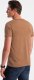 Ombre T-shirt męski klasyczny bawełniany BASIC - brązowy V13 OM-TSBS-0146 S 5