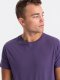 Ombre Męski klasyczny bawełniany T-shirt BASIC - fioletowy V9 OM-TSBS-0146 XL 1