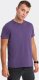 Ombre Męski klasyczny bawełniany T-shirt BASIC - fioletowy V9 OM-TSBS-0146 XL 2