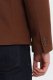 Ombre Marynarka męska casual z ozdobnymi guzikami na mankietach - czekoladowy brąz V1 OM-BLZB-0118 XXL 6