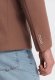 Ombre Marynarka męska casual z ozdobnymi guzikami na mankietach -  jasnybrąz V2 OM-BLZB-0118 XXL 5