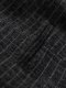 Ombre Kamizelka męska z domieszką wełny z klapami w kratkę - grafitowa V1 OM-BLZV-0110 L 7