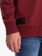 Ombre Bluza męska z białym kołnierzykiem polo - bordowa V3 OM-SSNZ-0132 S 4