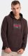 Ombre Męska bluza klasyczna kangurka z nadrukiem - ciemnobrązowa V2 OM-SSPS-0150 XL 4