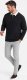Ombre Bluza męska z białym kołnierzykiem polo - czarna V6 OM-SSNZ-0132 L 3