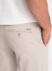 Ombre Spodnie męskie chino SLIM FIT - kremowe V1 OM-PACP-0186 L 4