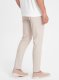 Ombre Spodnie męskie chino SLIM FIT - kremowe V1 OM-PACP-0186 L 7