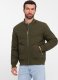 Kurtka męska Ombre Męska pikowana kurtka bomberka z metalowymi zamkami - ciemnooliwkowa V3 OM-JALP-0143 L 3