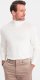 Ombre Męski dzianinowy dopasowany golf z wiskozą - ecru V3 OM-SWTN-0101 XXL 3