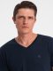 Ombre T-shirt męski V-NECK z elastanem - granatowy V2 OM-TSCT-0106 L 2