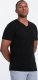 Ombre Męski T-shirt V-NECK z elastanem - czarny V3 OM-TSCT-0106 L 1