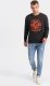 Ombre Męska bluza nierozpinana z nadrukiem collegowym - ciemnobrązowa V2 OM-SSPS-0154 XL 3