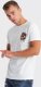 Ombre T-shirt męski bawełniany z nadrukiem na klatce piersiowej - biały V3 OM-TSPT-0167 XXL 3
