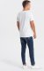Ombre T-shirt męski bawełniany z nadrukiem na klatce piersiowej - biały V3 OM-TSPT-0167 XL 6