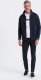 Ombre Męska bluza casual ze stójką zapinana na guziki - granatowa V4 OM-SSZP-0171 S 3