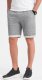 Ombre Spodenki męskie z tkaniny melanżowej LOOSE FIT - szare V6 OM-SRSK-0116 XL 1