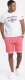 Ombre Spodenki męskie z tkaniny melanżowej LOOSE FIT - jasnoczerwone V7 OM-SRSK-0116 XL 1