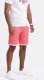 Ombre Spodenki męskie z tkaniny melanżowej LOOSE FIT - jasnoczerwone V7 OM-SRSK-0116 3XL 3