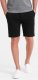 Ombre Szorty męskie SLIM FIT ze strukturalnej dzianiny - czarne V2 OM-SRCS-0126 L 1
