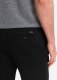 Ombre Szorty męskie SLIM FIT ze strukturalnej dzianiny - czarne V2 OM-SRCS-0126 L 4