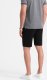 Ombre Szorty męskie SLIM FIT ze strukturalnej dzianiny - czarne V2 OM-SRCS-0126 L 5