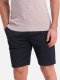 Ombre Męskie szorty ze strukturalnej dzianiny z kieszeniami chino - granatowe V1 OM-SRCS-0128 L 3
