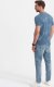Ombre Męski t-shirt fullprint z rozrzuconymi literami - niebieski denim V3 OM-TSFP-0179 S 8