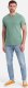 Ombre T-shirt męski z ozdobnym efektem confetti - zielony V4 OM-TSCT-0178 S 5