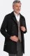 Kurtka męska Ombre Elegancki płaszcz męski trencz SLIM FIT z paskiem - czarny V2 OM-COSC-0111 XXL 2