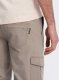 Ombre Męskie spodnie JOGGERY z zapinanymi kieszeniami cargo - beżowe V2 OM-PAJO-0123 XXL 5