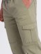 Ombre Spodnie męskie JOGGERY z zapinanymi kieszeniami cargo - khaki V1 OM-PAJO-0123 XXL 1