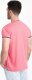 Ombre T-shirt męski henley z ozdobnymi ściągaczami - czerwony V1 OM-TSCT-0175 L 7