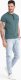 Ombre Męski t-shirt henley z ozdobnymi ściągaczami - ciemnozielony V2 OM-TSCT-0175 L 3