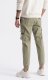 Ombre Męskie spodnie JOGGERY z zapinanymi kieszeniami cargo - khaki V1 OM-PAJO-0125 M 11