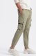 Ombre Męskie spodnie JOGGERY z zapinanymi kieszeniami cargo - khaki V1 OM-PAJO-0125 M 5
